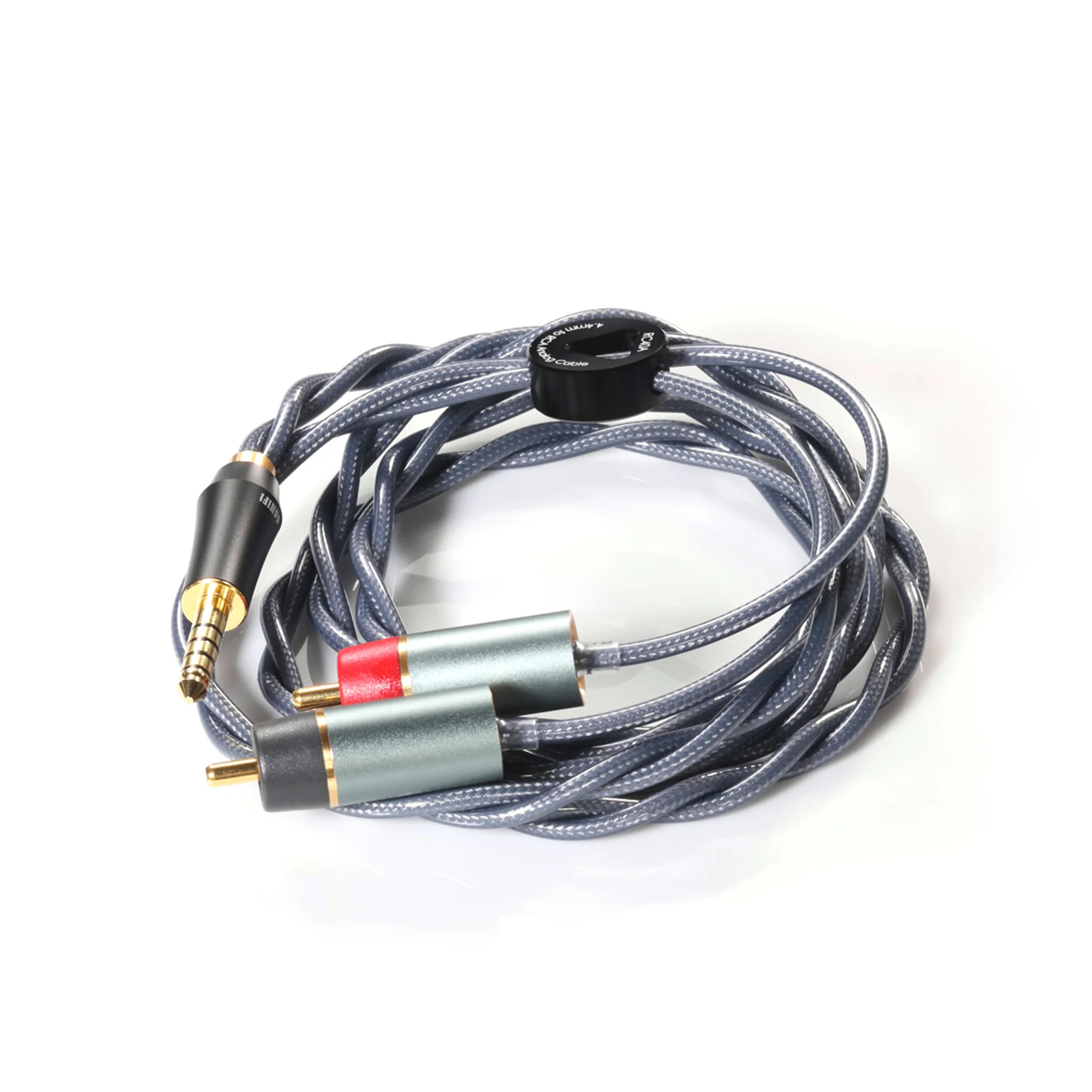 ddHiFi RC Series Shielded Silver RCA Interconnect Cable - Image 10