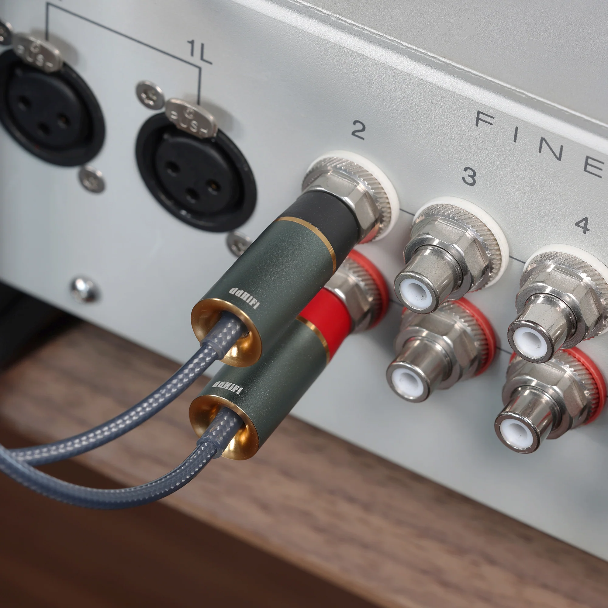 ddHiFi RC Series Shielded Silver RCA Interconnect Cable - Image 17