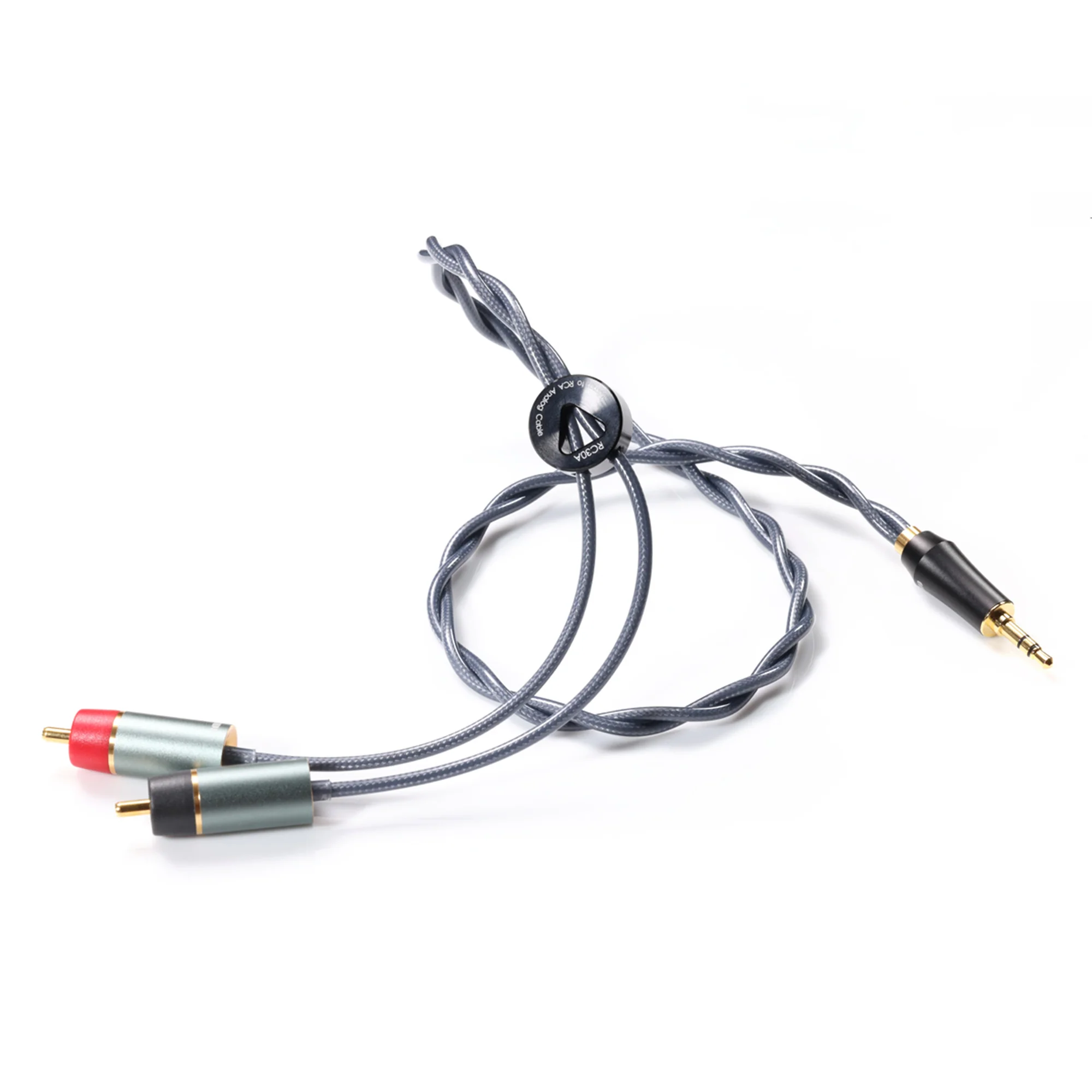 ddHiFi RC Series Shielded Silver RCA Interconnect Cable - Image 2