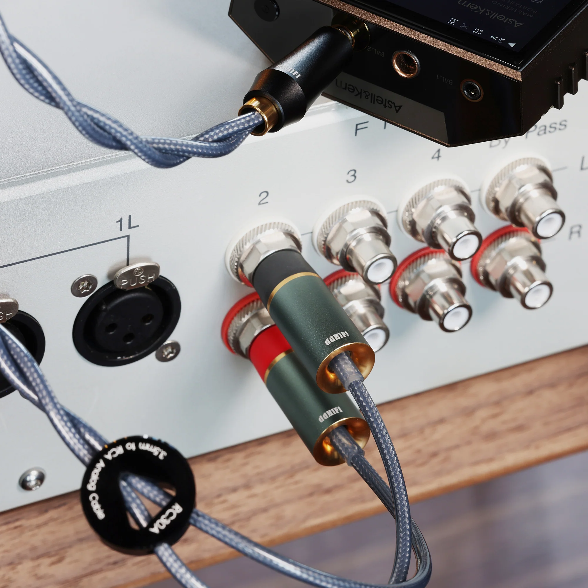 ddHiFi RC Series Shielded Silver RCA Interconnect Cable - Image 4