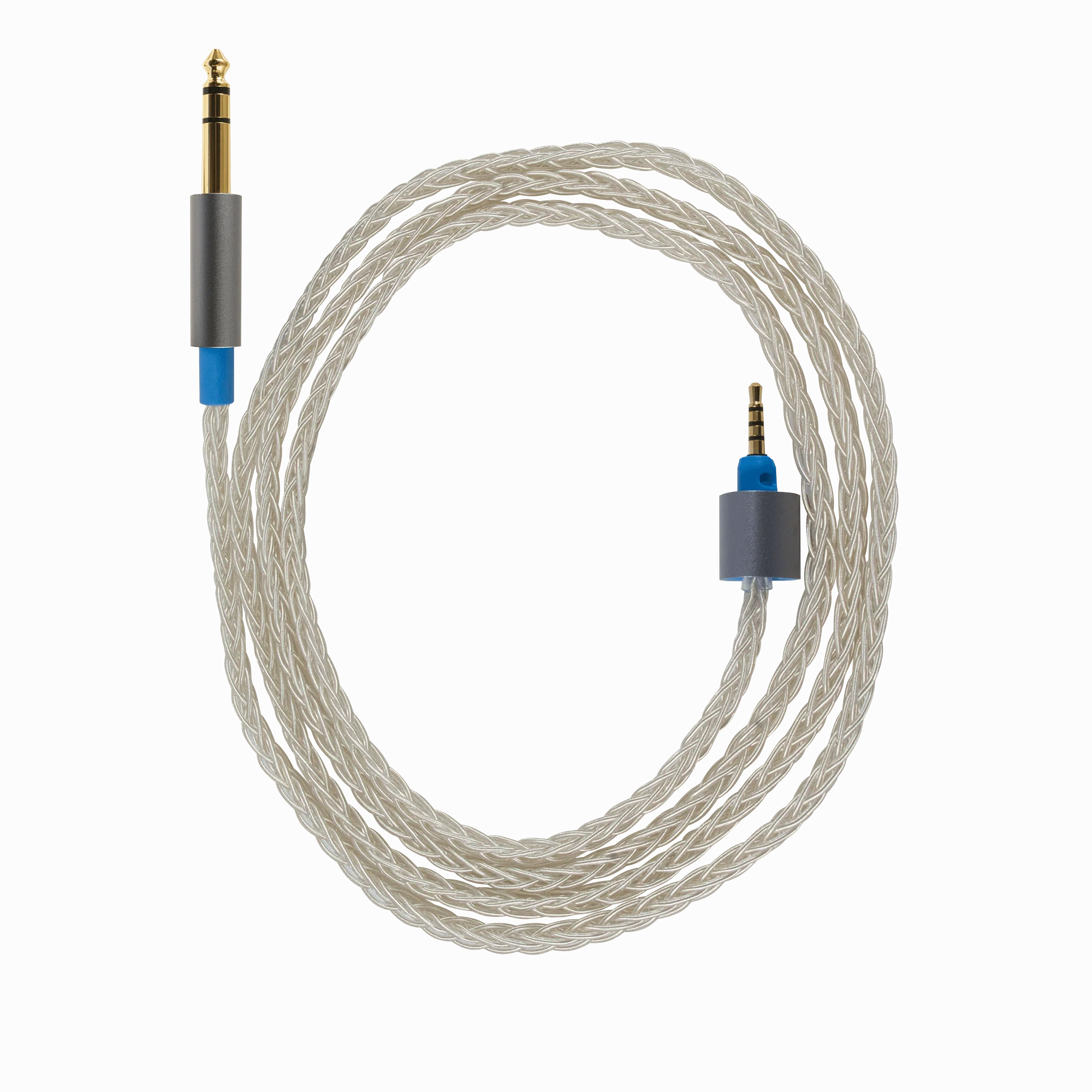 Dekoni Audio Ensemble Presplit Silver Braided Headphone Cable - Image 2